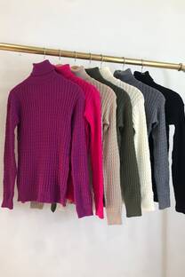 Sweaters Polera Trenza - 