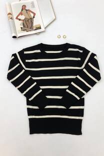 Sweater Rayado Largo 