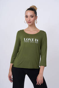 Remera ML Delia Modal Liso - Love Is Richer - 