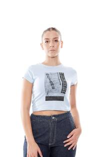 REMERA CROP M CORTA RIPIA - 