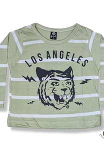 Remera bb ml rayada TIGRE LOS ANGELES - 