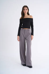 Pantalon Dallas sastrero rayado wide leg