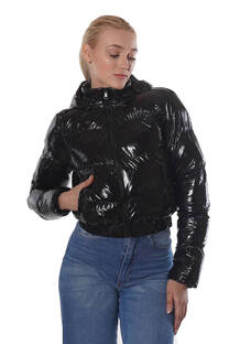 Campera puffer inflable capucha desmontable importada - 