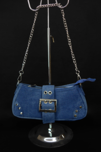 CARTERA DENIM CON DETALLE HEBILLA