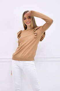 Sweater Con Volado Hombro - 