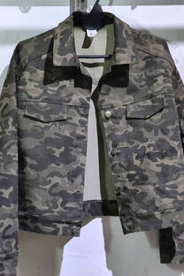 i9038 campera camuflado gabardina. elastizado - 