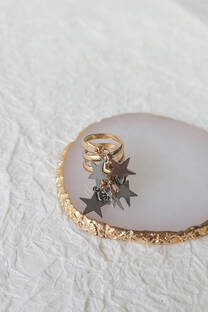 ANILLO TRIPLE CON ESTRELLAS - 