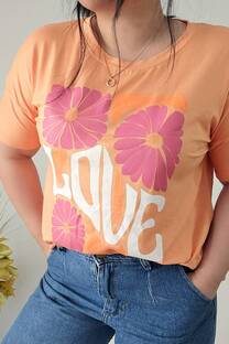 Remera Flores Love - 