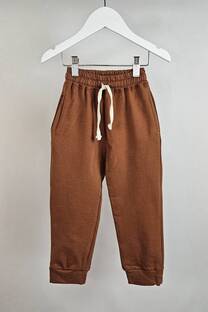 Pantalon juvenil unisex termico liso con cordon - 