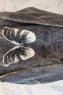 Buzo Batik Frisado Mariposa Black - 