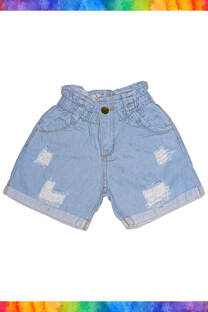 SHORT JEAN MOM CON ELASTICO JUVENIL - 