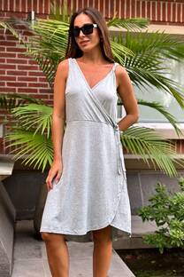 Vestido creppe loto - 