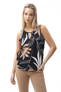 Musculosa Lino Estampado - 