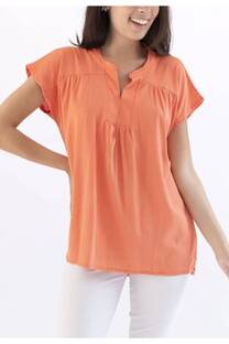 Blusa Lino Detalle Escote - 