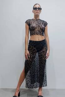 FALDA LEOPARD QUEEN - 