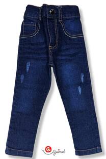 Jean bb unisex chupin elast osc c bigotes - 