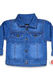 Campera bb unisex jean rígido - 