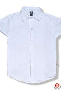 Camisa niño mc poplin liso - 