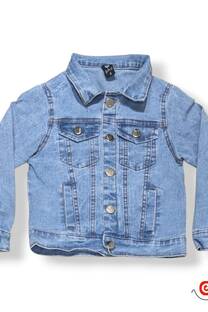 Campera jean elast niños unisex clarita esponjada - 