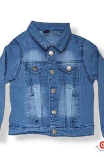 Campera jean elast niños unisex clarita c localizado - 