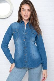 &amp;#039;Art 432&amp;#039; - Camisa jean  stone Localizado &amp;quot;GLAMM&amp;quot; - 