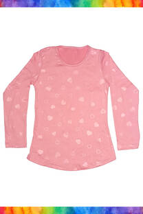 REMERA MODAL LISA CORAZONES - 