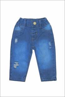 MOM FIT DE JEAN LOCALIZADO CON ROTURAS  - 