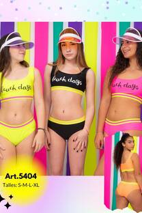 BIKINI DEPORTIVA DE TEENS CALIDAD VIENTO Y OLAS ART.5404 - 