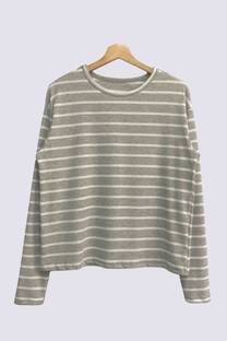 Remera ML Natalia Morley Fino Rayado - Mangas Largas