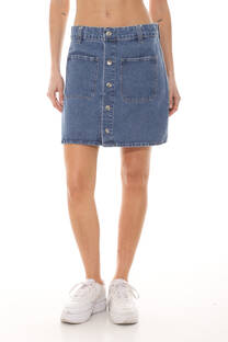 MINI DE JEAN CON BOLSILLOS - 