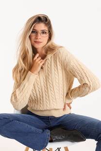 Sweater cuello polo - 