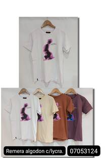 remera algodon c lycra - 