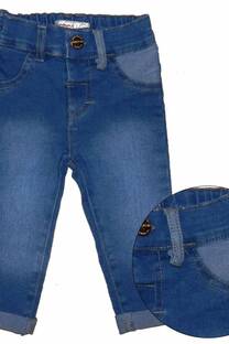 PANTALON DE JEAN ELASTIZADO CON DETALLES DEL REVES