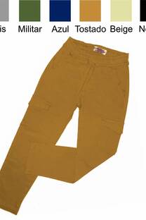 JOGGER DE BENGALINA ELASTIZADA CARGO - 