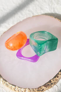 SET DE ANILLOS ACRYLIC