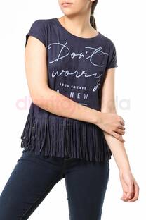 Remera con flecos Don&amp;#039;t Worry - 