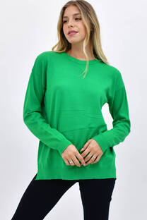 Sweater Intermedio Con Tajos - 