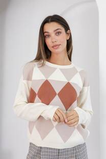 Sweater de bremer rombos combinados - 