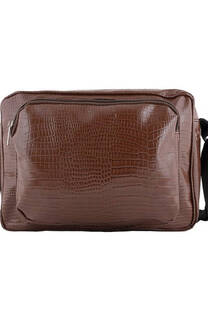 Maxi Morral croco con bolsillo - 