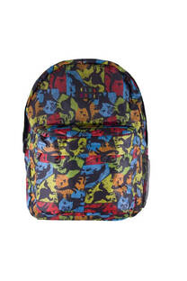 Mochila estampada DINOSAURIO klub mode doble cierre - 