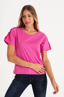 REMERA JERSEY BRODERIE MANGA ALHELI  - 