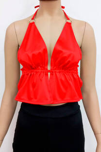 BRALETTE SATEN CON FRUNCE - 