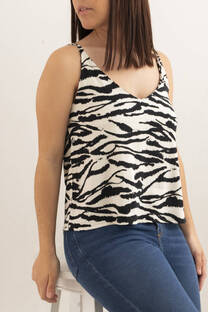 Blusa Lino Estampado Cebra ADA  - 