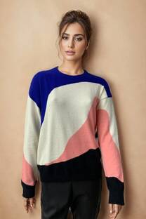 Sweater multicolor de Cachemira - 