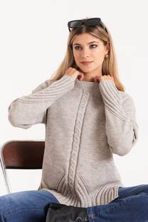 Sweater con tajo lateral - 