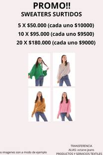 OFERTA 10 SWEATERS POR 95000 - 