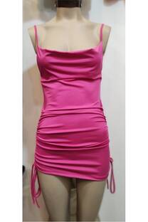 Vestido buche frunces  costado - 