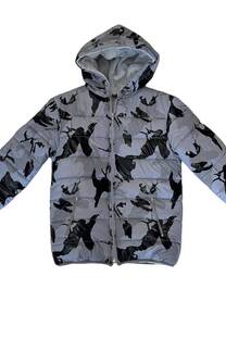 campera foil de varon camuflado con puntitos con piel por dentro  - 