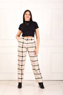 PANTALON SASTRERO ZARA ESTAMPADO - 