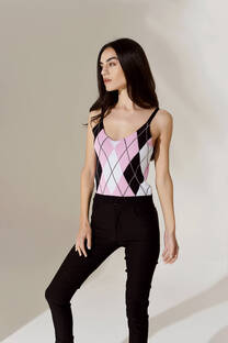 Musculosa Rombo Escoces - Lycra  - 